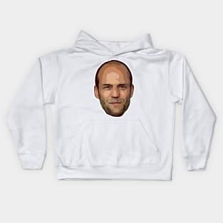 Jason Statham Vector Art Kids Hoodie